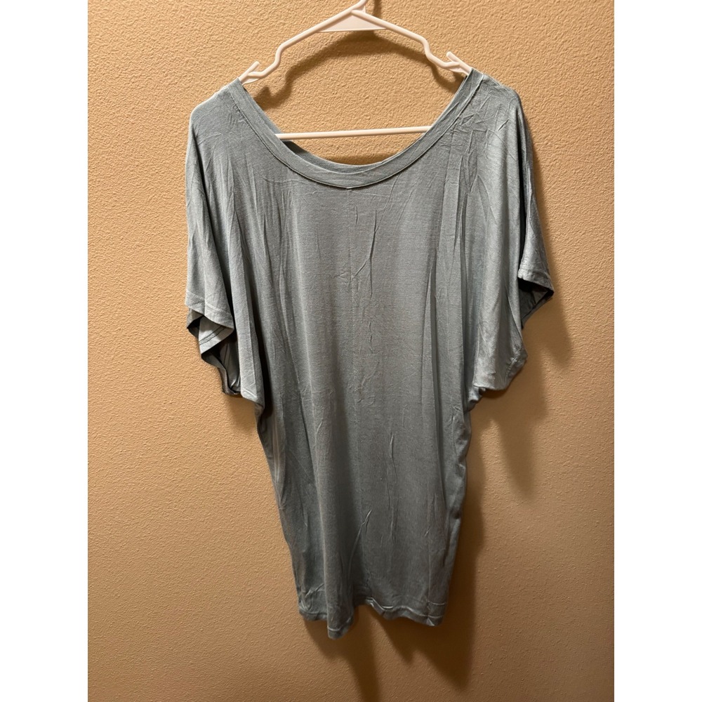 Roly Poly Sage Green Dolman Sleeve Off Shoulder Tunic Top RP10638‎ Small